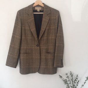 Vintage Plaid Blazer